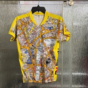 Foska A-Z London Street Map Cycling Shirt